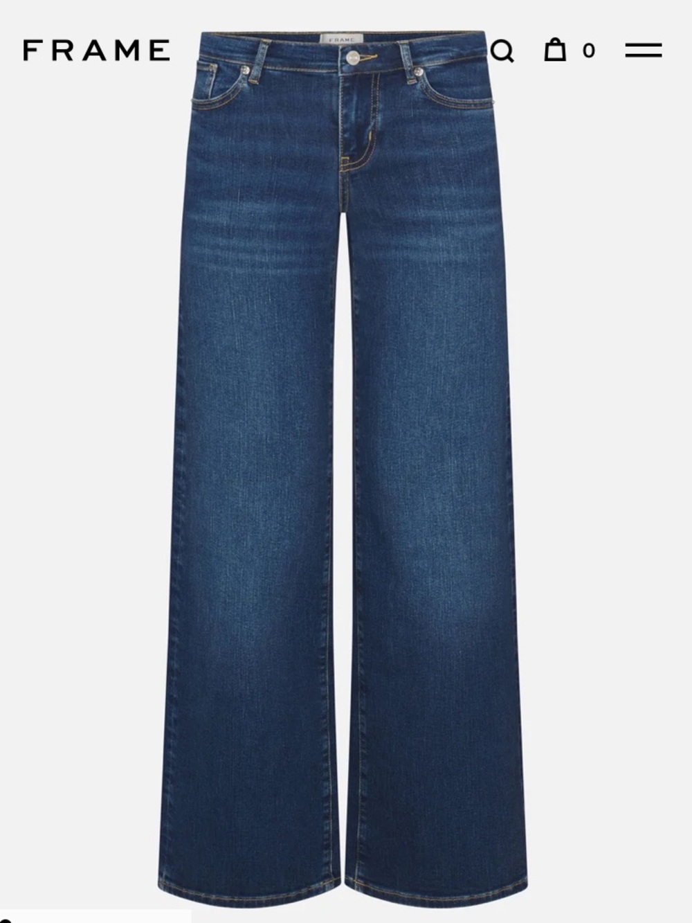 Frame Low Rise Le Slim Palazzo Jeans